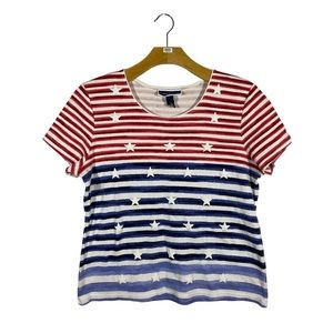 Ladies' Karen Scott Patriotic Tee Shirt